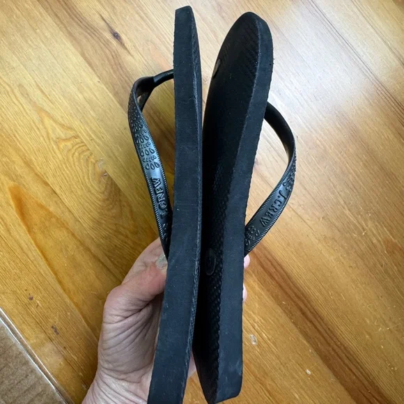 J. Crew flip flops black size 6 - Picture 6 of 6